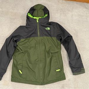 The Northface Jacket Boys Size 14/16 Jacket Olive Green